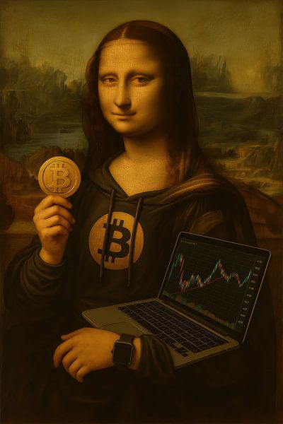 Mona Lisa Krypto par Poster Art Shop