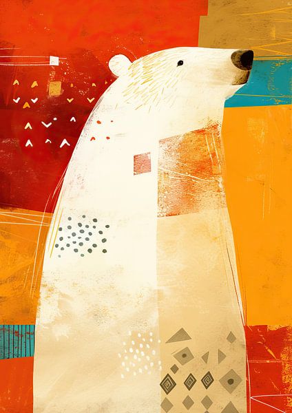 Peinture d'un ours polaire par La collection ARTEO