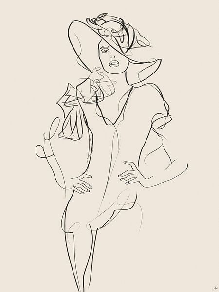 The elegant woman by Roberto Moro