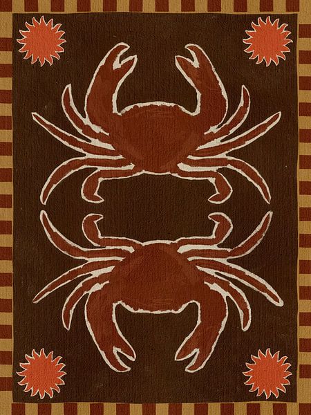 Krabben-Spiegeltanz von Shatha Al Dafai