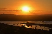 Coucher de soleil sur le fleuve