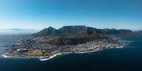 Cape Town and Table Mountain from the air