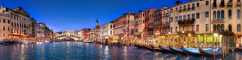 Venedig Canal Gande mit Rialtobrücke . von Voss Fine Art Fotografie
