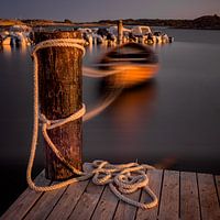 Der Hafen von Grebbestad in Schweden