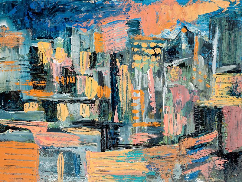 Ville abstraite par ART Eva Maria