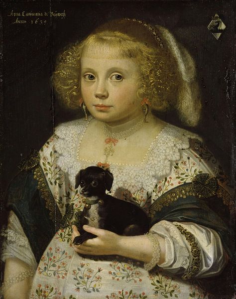 Portrait of Anna Constantina de Beijwegh, Anthonie Palamedesz. by Masterful Masters