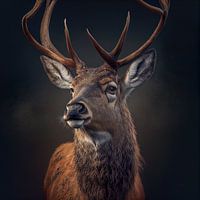 Porträt eines Hirsch Illustration