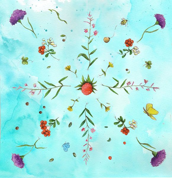 Mandala de fleurs par keanne van de Kreeke