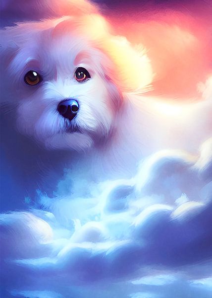 Cute dog shaped cloud by Sahruddin Said