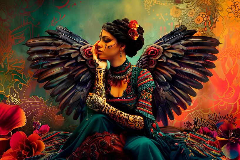 Der Engel mit den Tattoos von Harry Hadders Design