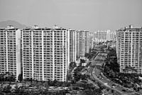 De skyline van Incheon