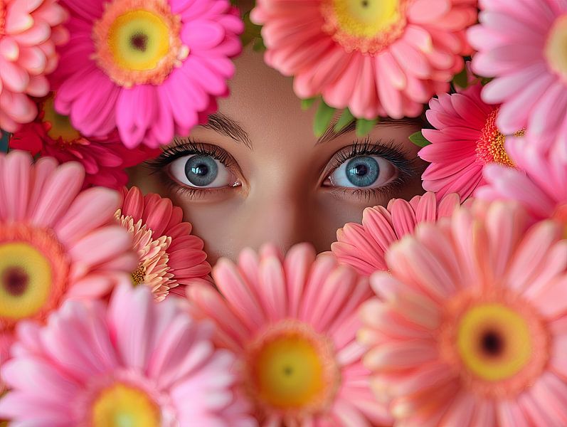 Flower Power Frauen von Egon Zitter