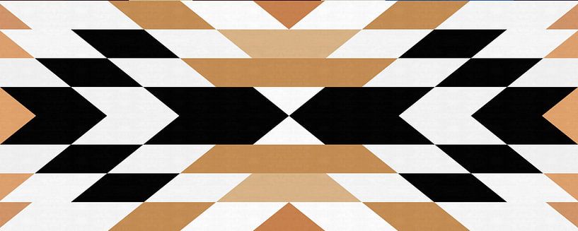 Schwarz und braun geometrisch 2 von Vitor Costa