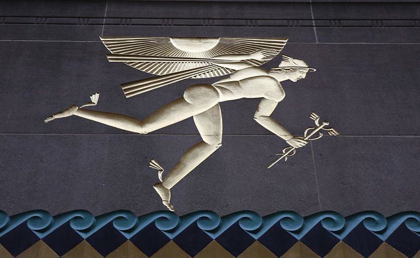 Götterbote Hermes in New York City von Christine aka stine1