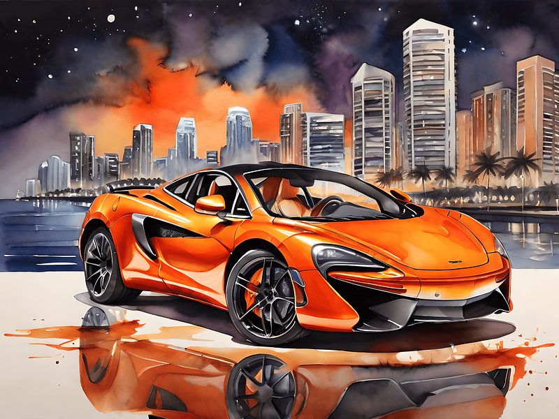 Supercar McLaren en orange par DeVerviersBelgium