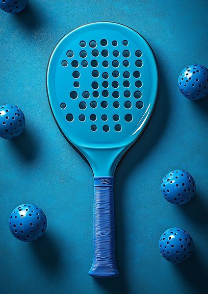 Blue Minimalist Paddle by robby akrim