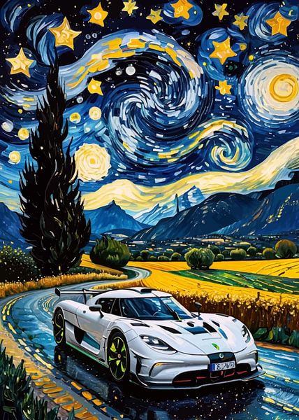 Der weiße Koenigsegg Jesko Starry Night von MIROKKU