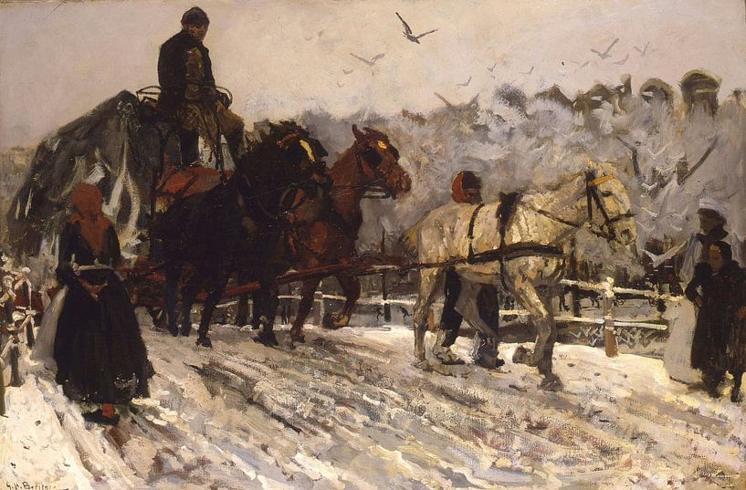 Karthäuser im Schnee, Georg Hendrik Breitner von Meisterhafte Meister