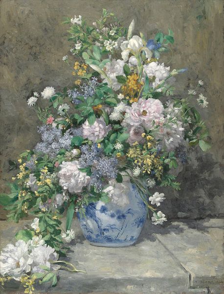 Frühlingsstrauss, Pierre-Auguste Renoir von Meisterhafte Meister