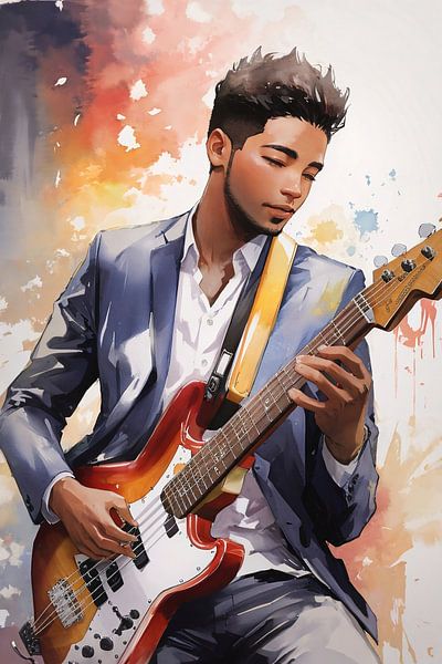 The jazz bassist by Arjan van de Logt