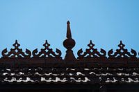 Das Dach des Marktes San Miguel in Madrid