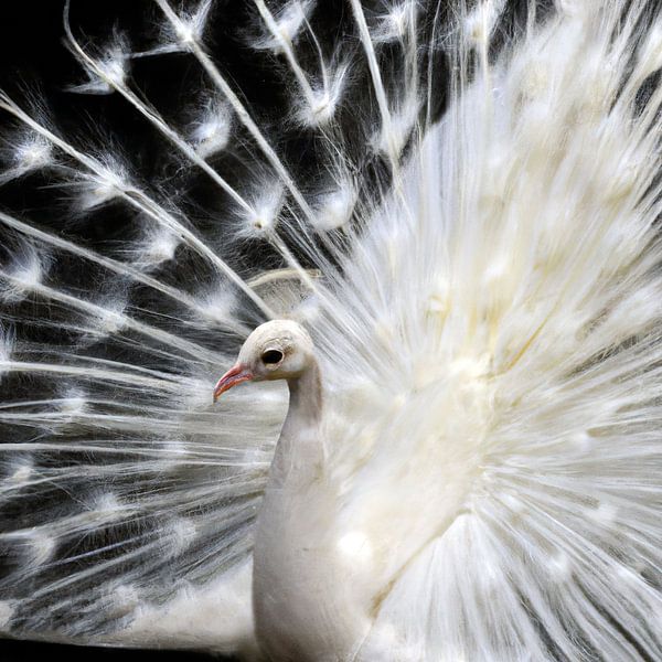 paon blanc par Jacco Hinke
