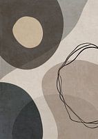 Abstract Geometric Organic Shapes And Lines