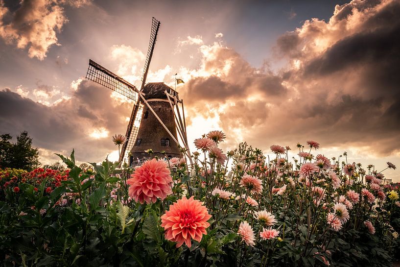 Sonnenuntergang auf der Piepermolen in Rekken von Edward Sarkisian