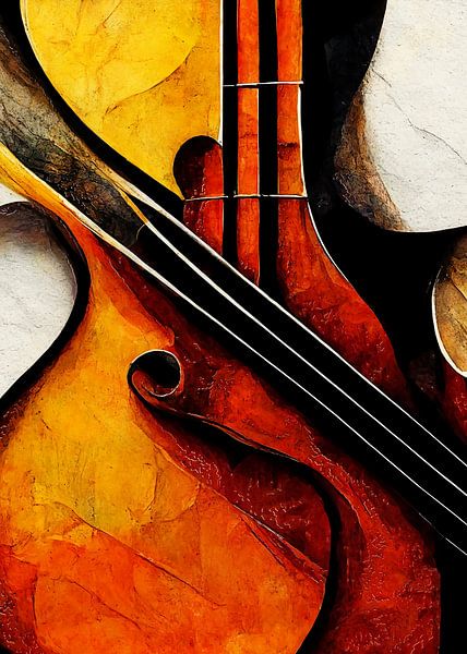 Violon à cordes art musical #musique #violon par JBJart Justyna Jaszke