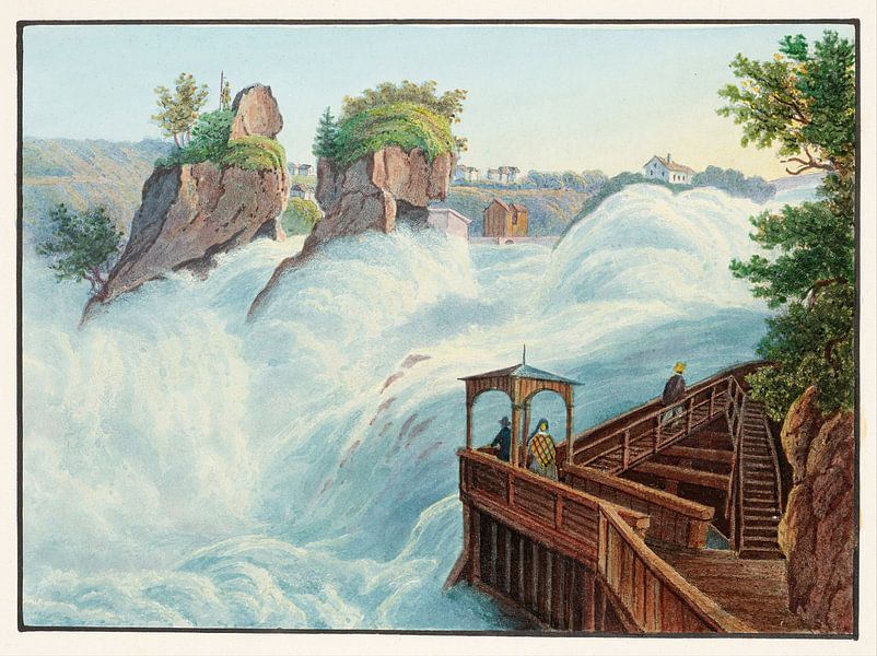 View of the Rhine Falls, taken by Fichetz, Johann Ludwig Bleuler by Masterful Masters