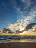 Coucher de soleil à la plage