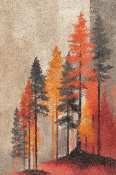 Red and orange pines by Whale & Sons