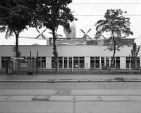 Atterrissage sur le toit à Plagwitz - Jet Interflug est-allemand