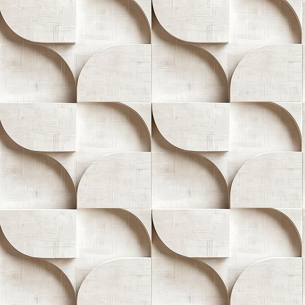 Weiße Farbtöne III von Bianca ter Riet