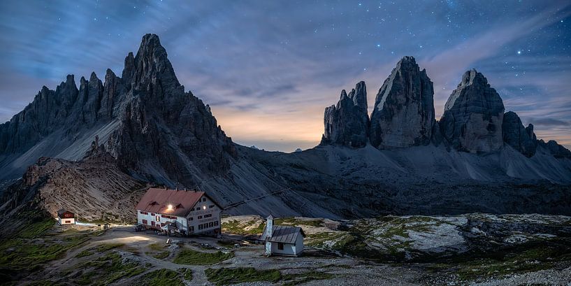 Sommernacht mit Blick auf die Drei Zinnen von Achim Thomae Photography