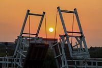 Zugbrücke bei Windmühlen Kinderdijk