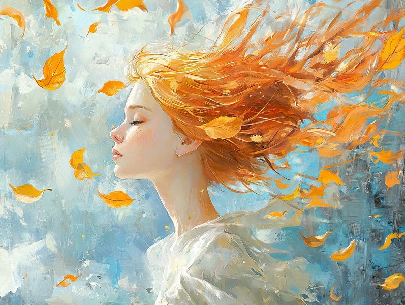 Orange Hair by Art Whims