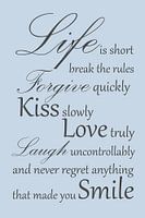 Life is short - Blue