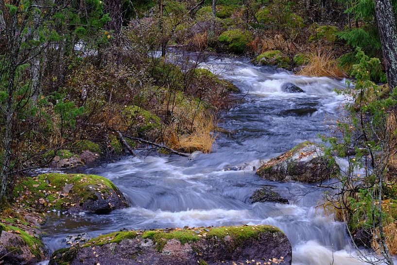 Running water in sweden by Geertjan Plooijer