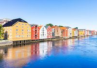 Bunte Häuser in Trondheim