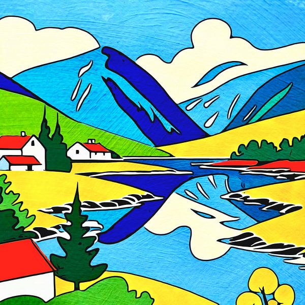 Fjords de Norvège, motif 5 par zam art
