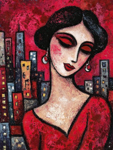 Amsterdam von Abstraktes Gemälde