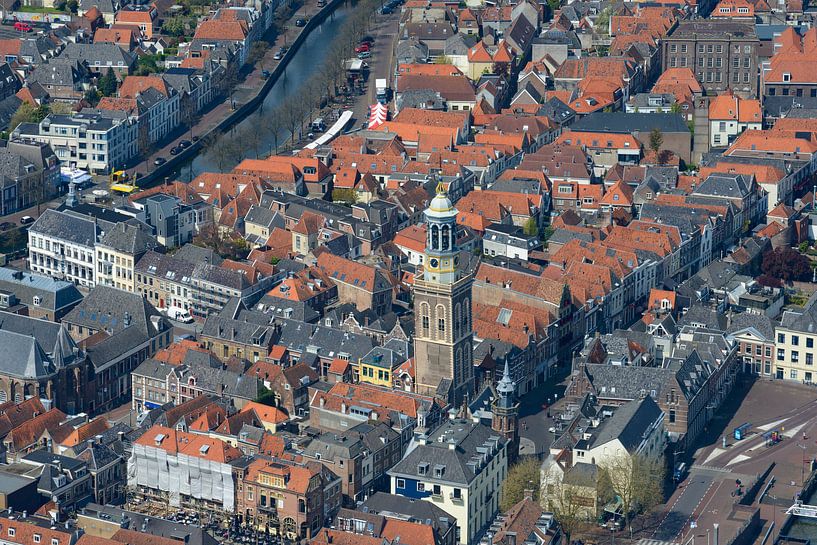 Aerial view on Kampen in The Netherlands by Sjoerd van der Wal Photography