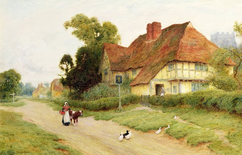 Arthur Claude Strachan,The Village Inn von finemasterpiece