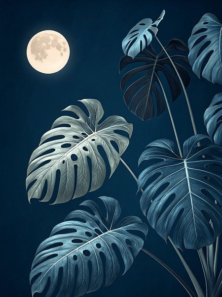 Mondmonstera-Nacht von Artistic