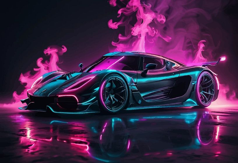 Koenigsegg Jesko – Velocity in Neon by MIROKKU