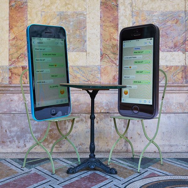 Kontakt auf der Terrasse von Gerard Oonk