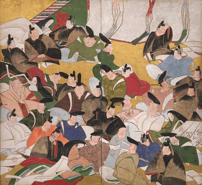 Tatebayashi Kagei - Trente-six poètes immortels par 1000 Schilderijen