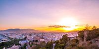 Malaga centre during sunset - Andalusia, Spain