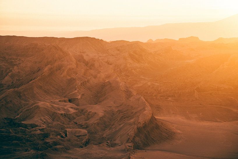 Sonnenuntergang im Valle de la Luna in Chile von Shanti Hesse